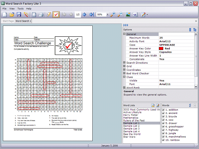 Word Search Factory Lite Screenshot